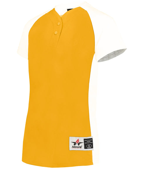 Alleson Girls Two-Button Softball Jersey
